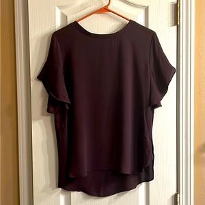 The loft chiffon ruffle sleeve blouse